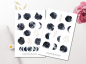 Preview: Mond und Sterne Sticker Set